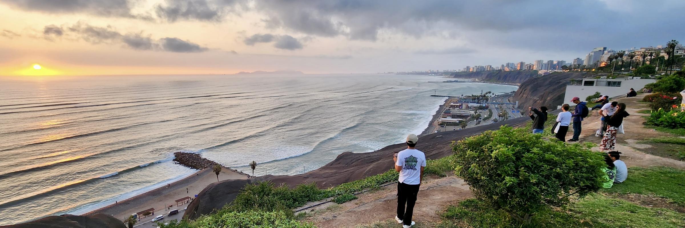 Sunset over the Pacific, Barranco, Lima, Peru